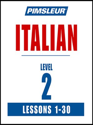 cover image of Pimsleur Italian Level 2